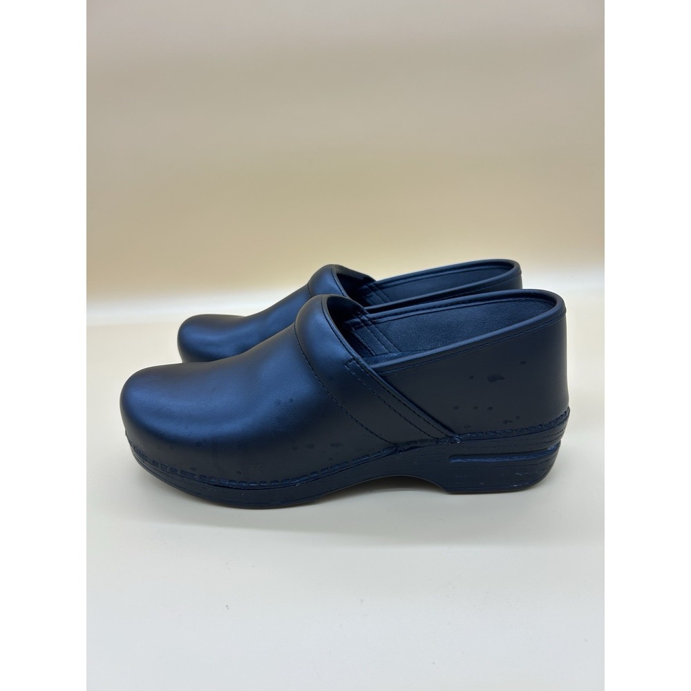 Dansko XP 2.0 Black Leather Clogs EU 41 US 10.5 Nurse Work Slip Resistant - Picture 3 of 9
